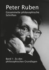 Buchcover Gesammelte philosophische Schriften, Band 1