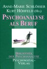 Buchcover Psychoanalyse als Beruf