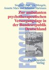 Buchcover Zur ambulanten psychotherapeutischen Versorgungslage in der Bundesrepublik Deutschland