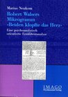 Buchcover Robert Walsers Mikrogramm 'Beiden klopfte das Herz'