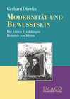 Buchcover Modernität und Bewusstsein