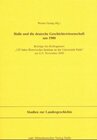 Buchcover 125 Jahre Historisches Seminar an der Universität Halle