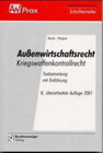 Buchcover Aussenwirtschaftsrecht - Kriegswaffenkontrollrecht