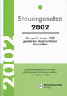 Buchcover Steuergesetze 2002