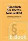 Buchcover Handbuch der Rechtsförmlichkeit (E-Book)