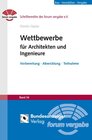 Buchcover Wettbewerbe für Architekten und Ingenieure