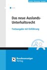 Buchcover Das neue Auslands-Unterhaltsrecht