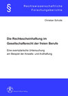 Buchcover Die Rechtsscheinhaftung im Gesellschaftsrecht der freien Berufe