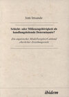 Buchcover Schicht- oder Milieuzugehörigkeit als handlungsleitende Determinante?