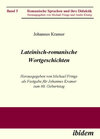 Buchcover Lateinisch-romanische Wortgeschichten