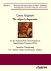Buchcover Dante Alighieri: De vulgari eloquentia