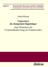 Buchcover Trajectoires du changement linguistique