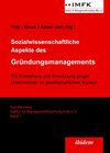 Buchcover Sozialwissenschaftliche Aspekte des Gründungsmanagements