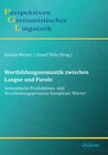 Buchcover Wortbildungssemantik zwischen Langue und Parole