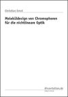 Buchcover Moleküldesign von Chromophoren für die nichtlineare Optik