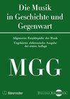 Buchcover MGG - Musik in Geschichte und Gegenwart