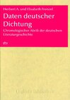 Buchcover Daten deutscher Dichtung