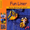 Buchcover Fun Liner Bunte Motive auf Stoff