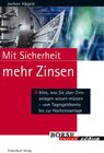 Buchcover Mit Sicherheit mehr Zinsen