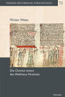 Buchcover Die Chronica maiora des Mathaeus Parisiensis