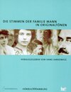 Buchcover Die Stimmen der Familie Mann in Originaltönen