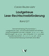 Buchcover Lautgetreue Lese-Rechtschreibförderung