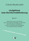 Buchcover Lautgetreue Lese-Rechtschreibförderung / Band 1
