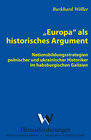 Buchcover Europa als historisches Argument