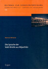 Buchcover Die Sprache der Vakîl-Briefe aus Râjasthân