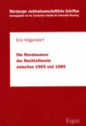 Buchcover Die Renaissance der Rechtstheorie zwischen 1965 und 1985