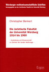 Buchcover Die Juristische Fakultät der Universität Würzburg 1914 bis 1960
