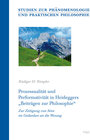 Buchcover Prozessualität und Performativität in Heideggers "Beiträgen zur Philosophie"