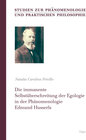 Buchcover Die immanente Selbstüberschreitung der Egologie in der Phänomenologie Edmund Husserls