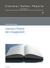 Buchcover Literatur/Theorie der Unsagbarkeit