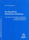 Buchcover Der Begriff des Holistischen Idealismus