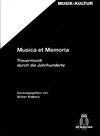 Buchcover Musica et Memoria