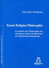 Buchcover Kunst Religion Philosophie