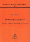 Buchcover 100 Wörter Jerusalemdeutsch