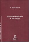 Buchcover Bausteine biblischer Christologie