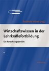 Buchcover Wirtschaftswissen in der Lehrkräftefortbildung