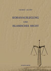 Buchcover Koranauslegung und islamisches Recht