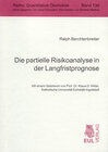 Buchcover Die partielle Risikoanalyse in der Langfristprognose