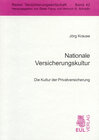 Buchcover Nationale Versicherungskultur