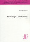 Buchcover Knowledge Communities
