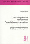 Buchcover Computergestützte internationale Steuerbelastungsvergleiche