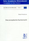 Buchcover Das europäische Sachenrecht