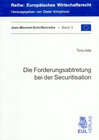 Buchcover Die Forderungsabtretung bei der Securitisation