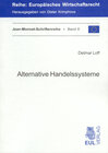 Buchcover Alternative Handelssysteme