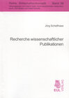 Buchcover Recherche wissenschaftlicher Publikationen
