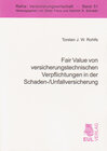 Buchcover Fair Value von versicherungstechnischen Verpflichtungen in der Schaden-/Unfallversicherung